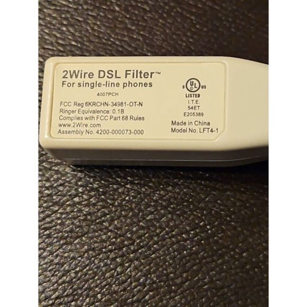 2 Wire DSL Filter for Single Line‎ Phones